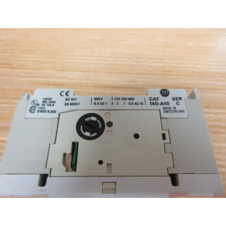 Allen Bradley 140-MN-0063 Motor Starter 140MN0063 Ser C, W140-A10 - Used