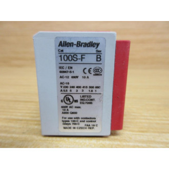Allen Bradley 100S-FA31 Guardmaster Auxiliary Contact 100SFA31 - Used