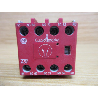 Allen Bradley 100S-FA31 Guardmaster Auxiliary Contact 100SFA31 - Used