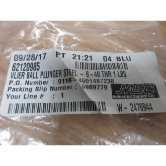 Vlier 62120985 Threaded Ball Plunger B48 (Pack of 4) - New No Box