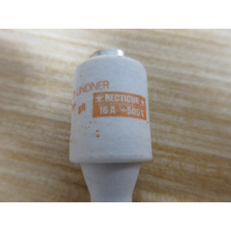 Linder 16A 500V Ceramic Bottle Fuse (Pack of 3)