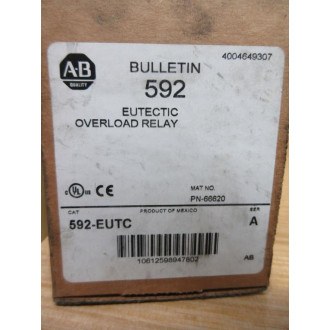 Allen Bradley 592-EUTC Eutectic Overload Relay 66620