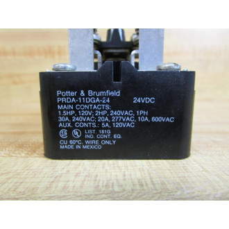 Potter & Brumfield PRDA-11DGA-24 Power Relay PRDA11DGA24 - Used