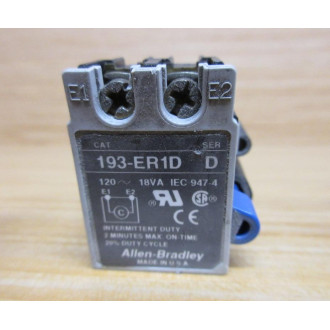 Allen Bradley 193-ER1D Remote Reset Solenoid 193ER1D (Pack of 2) - Used