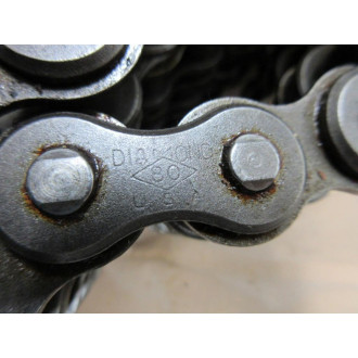 Diamond Chain 80-4 RIV Roller Chain 80 7' - New No Box