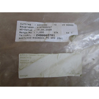 Eriks Hessen GmbH 2480003701 Seamless Elbow RB28X2.5