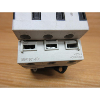 Siemens 3RV1011-1CA10 Circuit Breaker 3RV10111CA10 W3RV1901-1D - Used