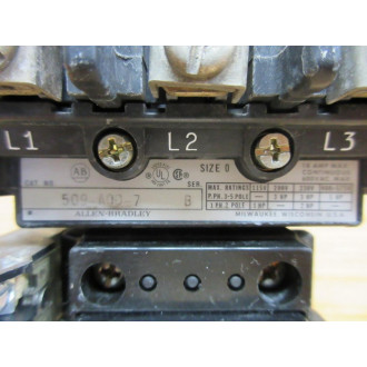 Allen Bradley 509-A0D-7 Starter 509-AOD-7 - Used