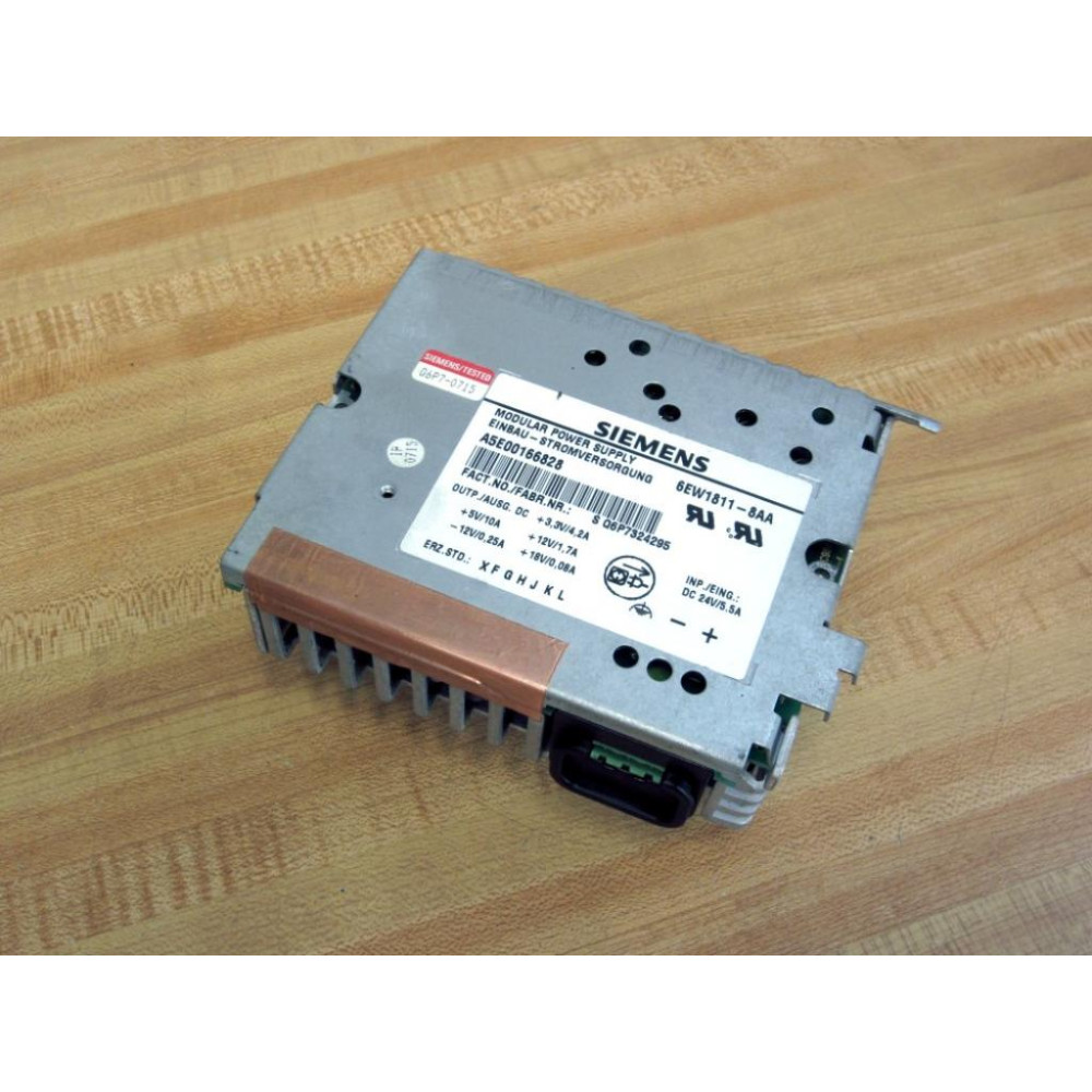 Siemens A5E00166828 Power Supply 6EW1811-8AA - Used