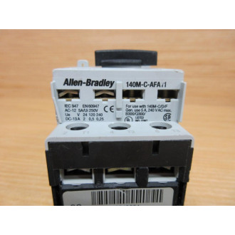 Allen Bradley 140M-C2E-A63 Circuit  Breaker Ser A, W 140M-C-AFA11 - Used