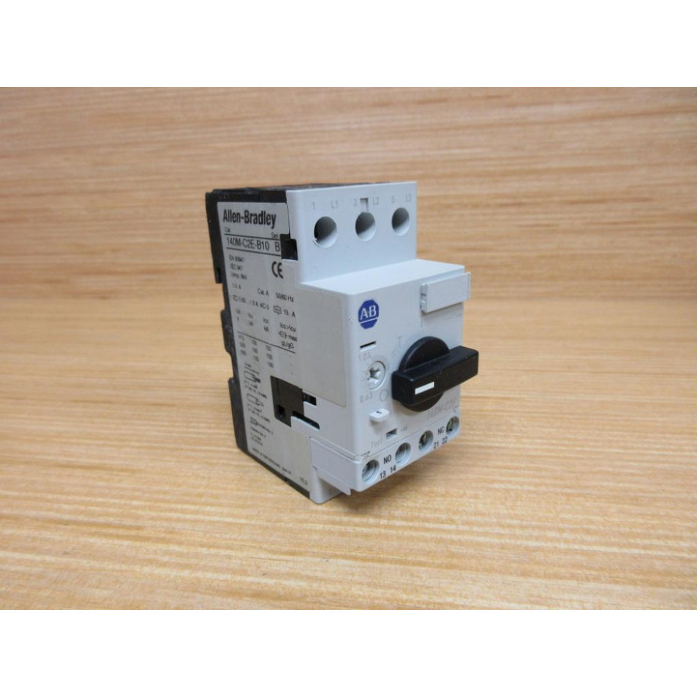 Allen Bradley 140M-C2E-B10 Circuit Breaker Ser.B, W140M-C-AFA11 - Used