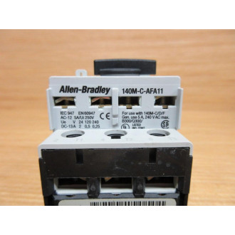 Allen Bradley 140M-C2E-B10 Circuit Breaker Ser.B, W140M-C-AFA11 - Used