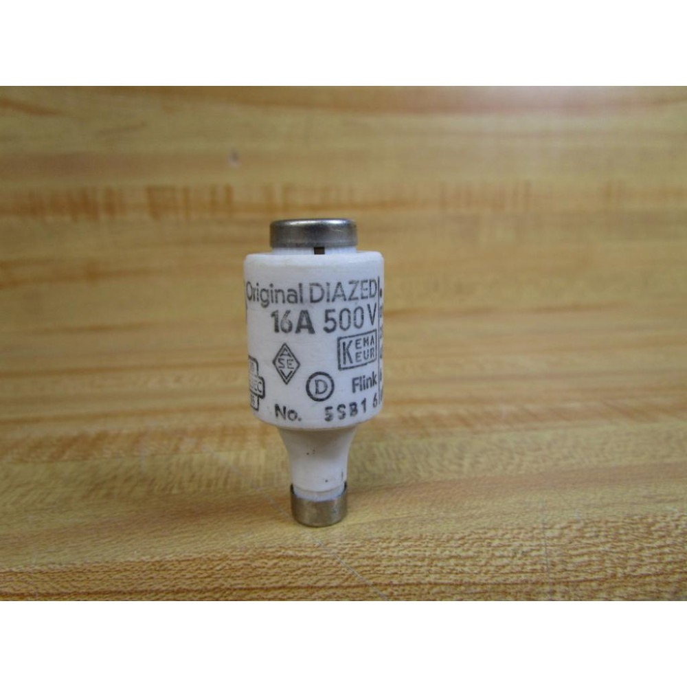 Kema Keur 5SB1 6 Original Diazed 16A Fuse 5SB16 Tested (Pack of 3) - New No Box
