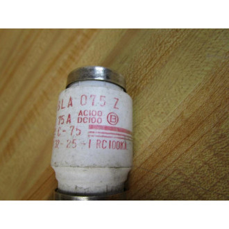 Fusi Electric BLA 0752 75A Bottle Fuse BLA0752 Tested (Pack of 2) - Used