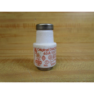 Kema Keur 5SB4 3 Original Diazed 63A Fuse 5SB43 Tested (Pack of 2) - Used