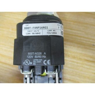 Allen Bradley 800T-FXNP16RG1 Illum. Push Button - New No Box