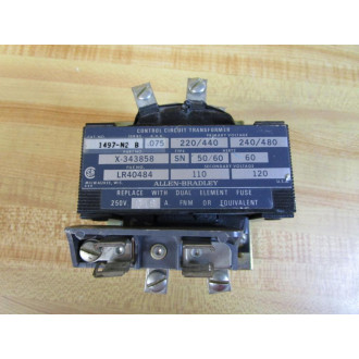 Allen Bradley X-343858 Transformer 1497-N2 WMounting Plate - Used