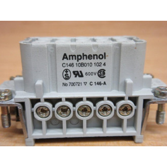 Amphenol C146 10B010 102 4 Female Insert 700721 - New No Box