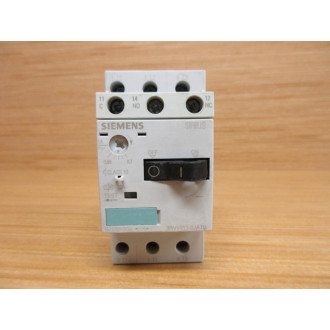 Siemens 3RV1-011-0JA10 Circuit Breaker 3RV10110JA10 W 3RV1901-1D - Used