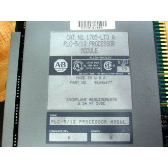 Allen Bradley 1785-LT3 PLC-512 CPU Module Ser.A FW Rev.K - Parts Only