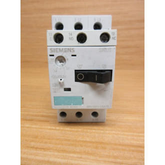 Siemens 3RV1011-1AA10 Circuit Breaker 3RV10111AA10 W 3RV1901-1D - Used