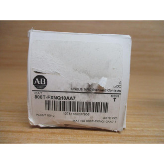 Allen Bradley 800T-FXNQ10AA7 Push Pull Switch W 800T-XA7,800T-N330