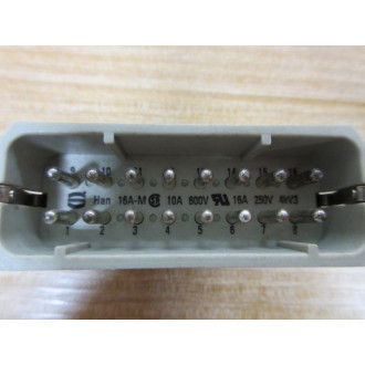Harting HAN 16A-M Male Connector HAN16AM - New No Box