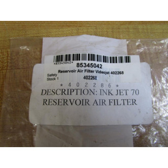VideoJet 402268 Reservoir Air Filter 85345042