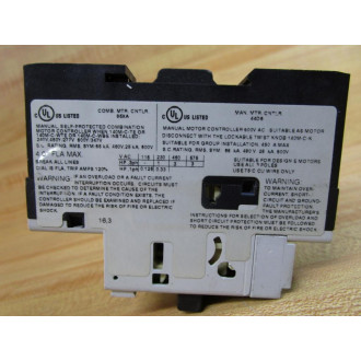 Allen Bradley 140M-C2E-B40 Circuit Breaker 140MC2EB40 B, W140M-C-AFA11 - Used