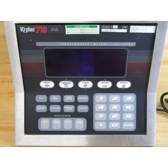 Rice Lake IQ+710-2A Digital Weight Indicator Enclosure & Keypad - Used