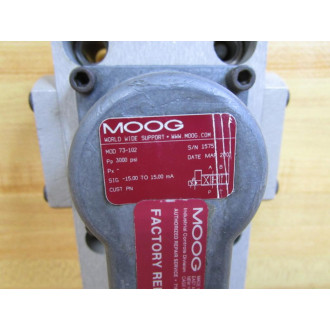 Moog 73-102 Servo Valve 73102 - Used