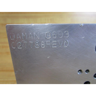 Daman C27788REV0 Hydraulic Manifold 0603 - New No Box