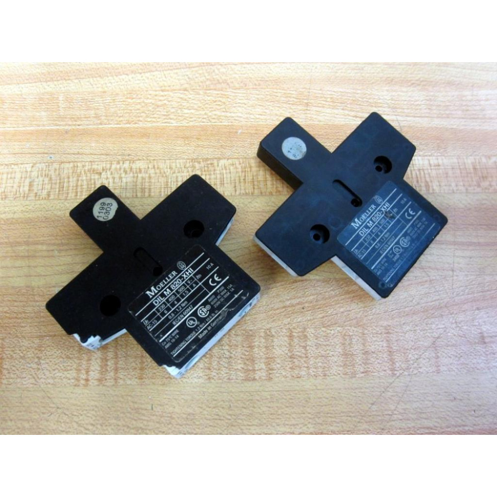 Moeller DIL M 820-XHI-11SI Auxiliary Contact DIL M 820-XHI (Pack of 2) - Used Moeller DIL M 820-XHI-11SI Auxiliary Contact DIL M 820-XHI (Pack of 2) - Used