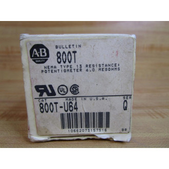 Allen Bradley 800T-U64 Potentiometer Unit Ser. P Series Q