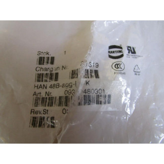 Harting 09 310 048 0301 Connector Housing HAN 48B-agg-LB-K