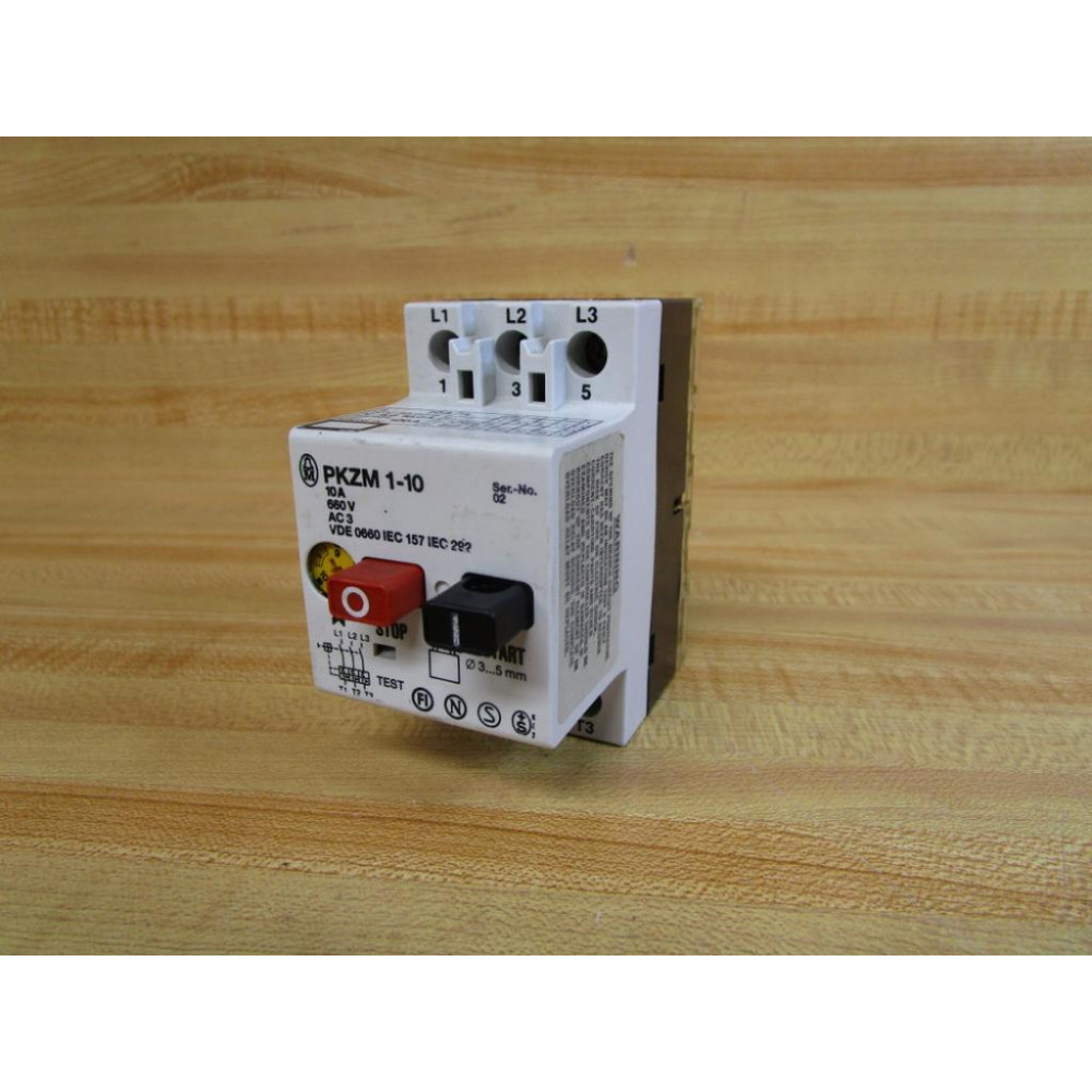 Klockner PKZM 1-10A Moeller Manual Motor Starter PKZM1-10 - Used