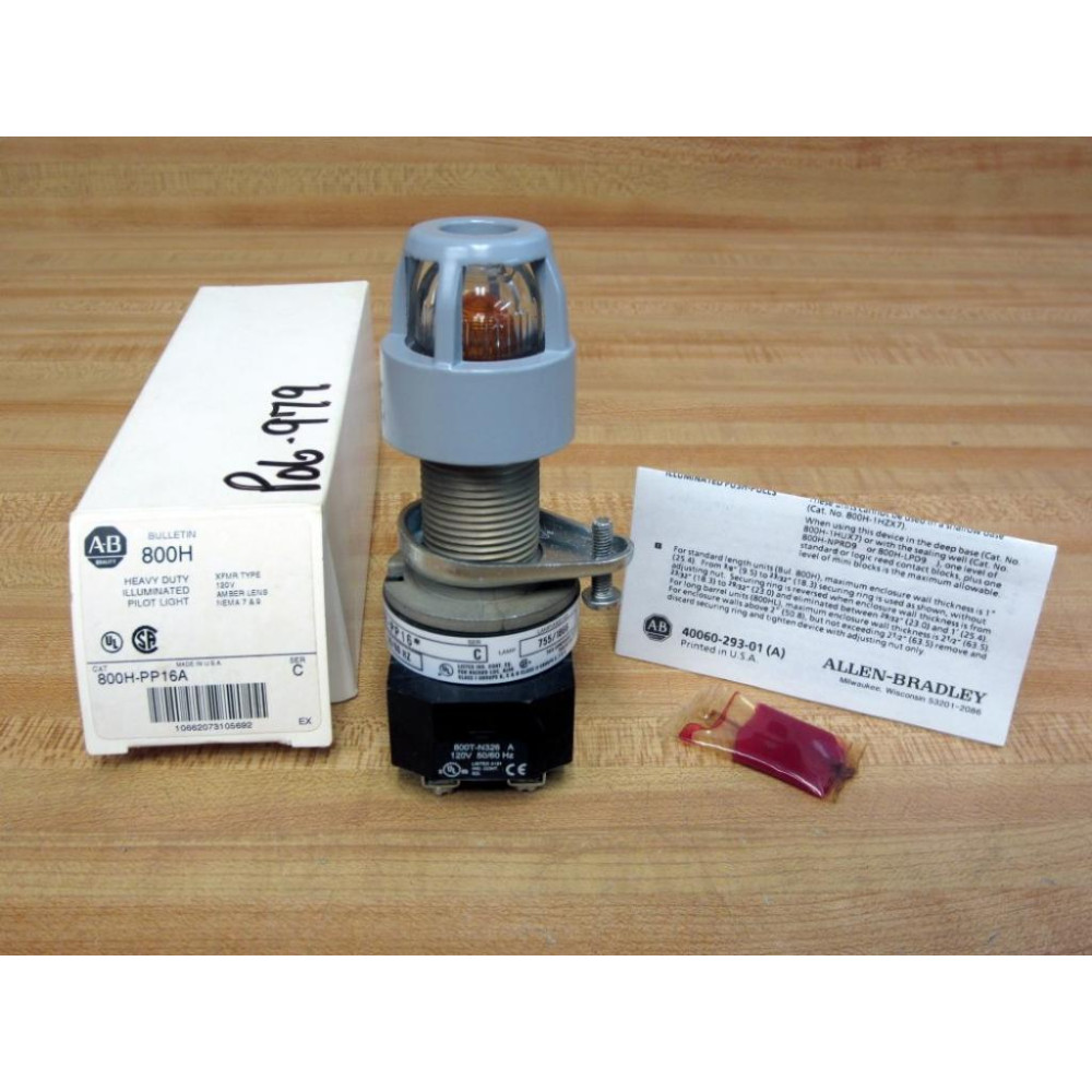Allen Bradley 800H-PP16A Pilot Light 800HPP16A Allen Bradley 800H-PP16A Pilot Light 800HPP16A