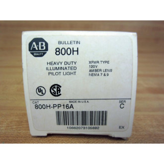 Allen Bradley 800H-PP16A Pilot Light 800HPP16A