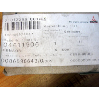 Deutz 0461-1906 Sensor Cable 04611906