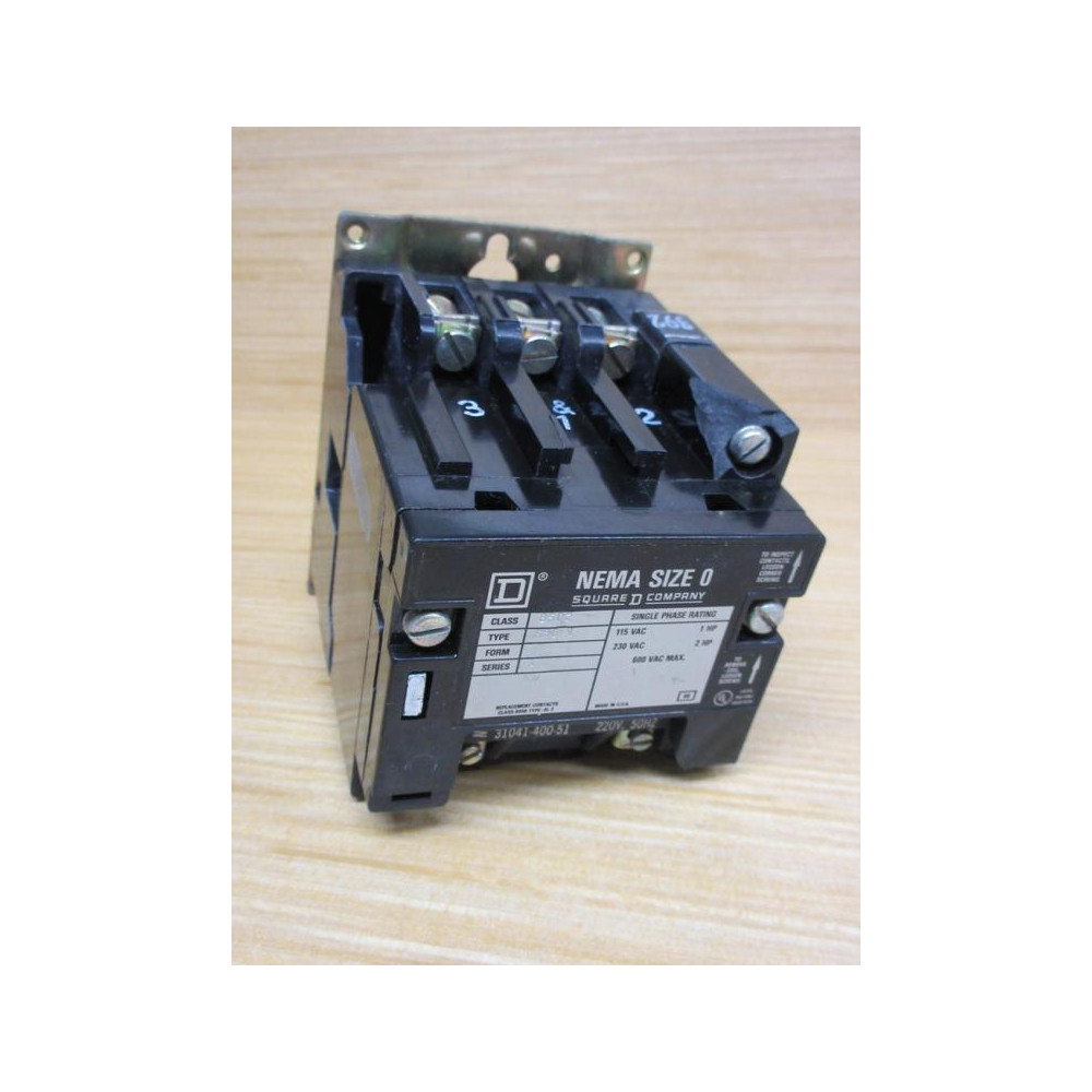 Square D 8502-SB01 Contactor - Used