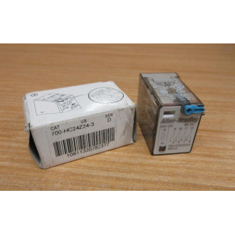 Allen Bradley 700-HC24Z24-3-24V DC Relay 700-HC24Z24-3-24VDC