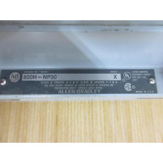 Allen Bradley 800H-1HVX7M1 Station 800H1HVX7M1 800H-R3HA7S Assembly - Used