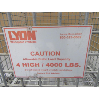 Lyon S4-4000R Metal Storage Container S44000R - Used
