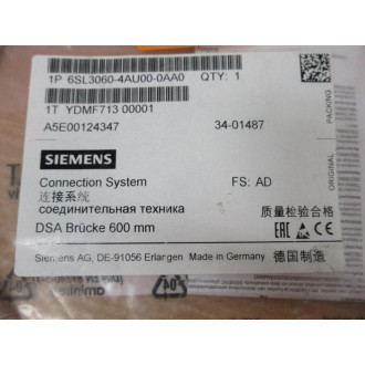 Siemens 6SL3060-4AU00-0AA0 Sinamics Drive-Cliq Cable 6SL30604AU000AA0