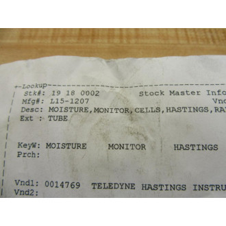 Aminco L15-1207 Narrow Range Hygrosensor L151207 - New No Box