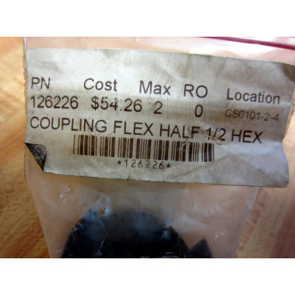 126226 Coupling Flex Half 12 Hex
