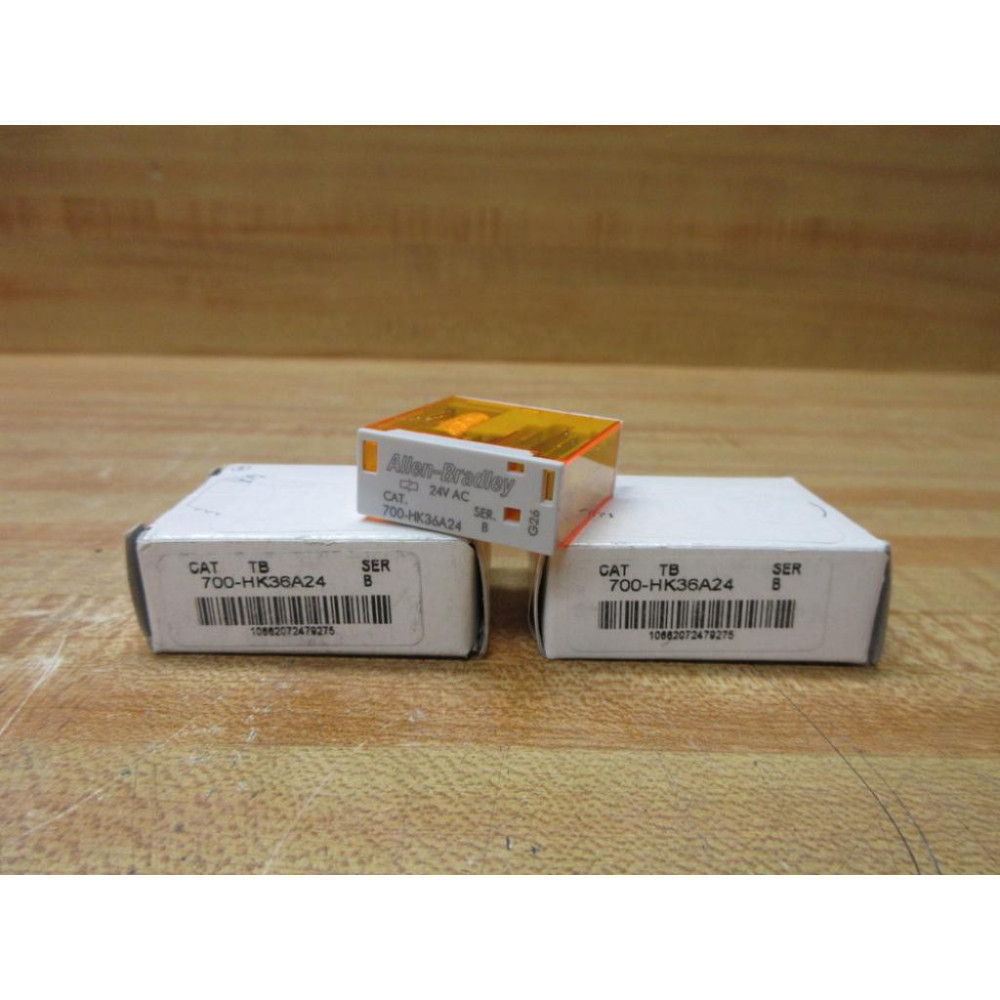 Allen Bradley 700-HK36A24-V AC Relay 700-HK36A24-VAC Series B (Pack of 2)