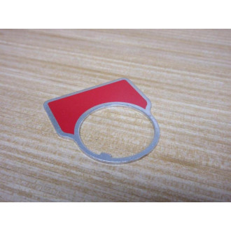 Square D Blank Red Legend Plate (Pack of 5) - New No Box