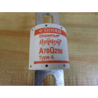 Gould Shawmut Ferraz Trionic A70Q250 Fuse A70Q250-4 - Used