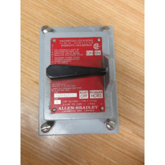 Allen Bradley 600-N12 Manual Starting Switch Cover 600N12 - Used